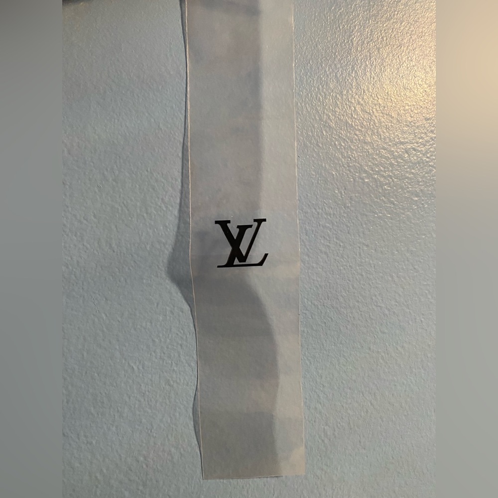 LV Clear Logo plastic Pouch long case